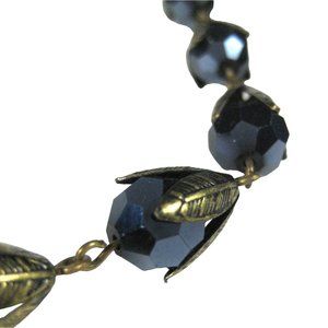 Set 3 Necklace  20 in Earrings Goldtone Strand Plastic Faceted Beaded